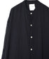 INAM2643GD 60s SINGLE GAUZE PLAIN OVERDYE UTILITY BANDED COLLAR LONG SHIRT
