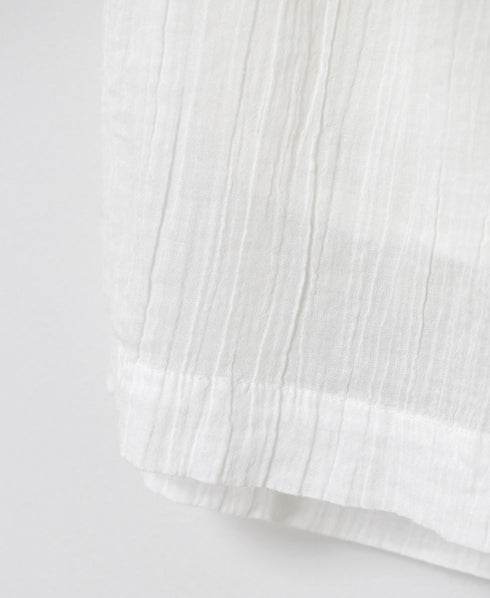 INAM2644GD 60s SINGLE GAUZE PLAIN OVERDYE GATHERED EASY PANTS WITH LINING