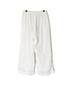 INAM2644GD 60s SINGLE GAUZE PLAIN OVERDYE GATHERED EASY PANTS WITH LINING