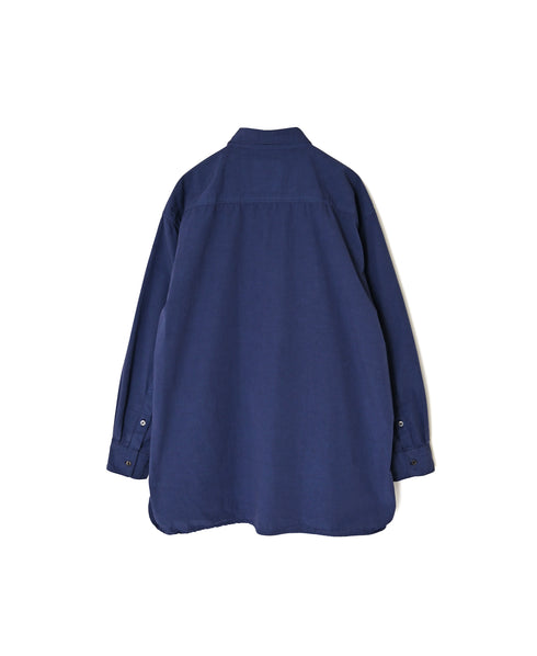 INAM2651PD 40s POPLIN OVERDYE UTILITY REGULAR COLLAR SHIRT