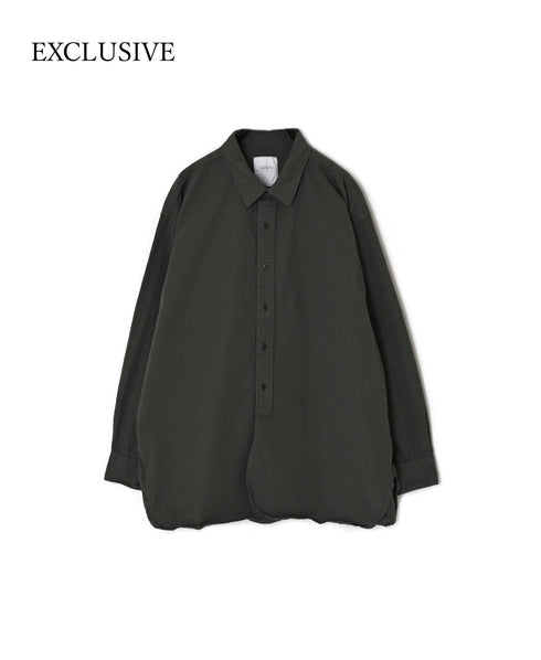 INAM2651PD 40s POPLIN OVERDYE UTILITY REGULAR COLLAR SHIRT