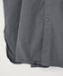 INAM2652PD 40s POPLIN OVERDYE UTILITY BANDED COLLAR LONG SHIRT