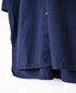 INAM2652PD 40s POPLIN OVERDYE UTILITY BANDED COLLAR LONG SHIRT