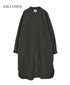 INAM2652PD 40s POPLIN OVERDYE UTILITY BANDED COLLAR LONG SHIRT