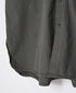 INAM2652PD 40s POPLIN OVERDYE UTILITY BANDED COLLAR LONG SHIRT