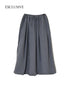 INAM2654PD 40s POPLIN OVERDYE EASY GATHERED SKIRT