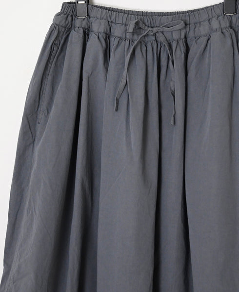 INAM2654PD 40s POPLIN OVERDYE EASY GATHERED SKIRT