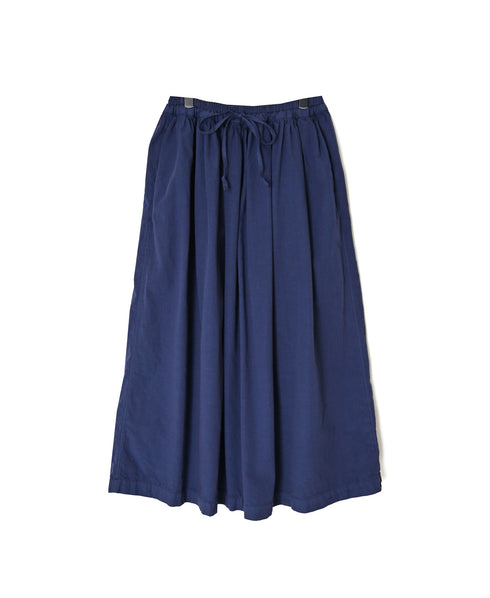 INAM2654PD 40s POPLIN OVERDYE EASY GATHERED SKIRT