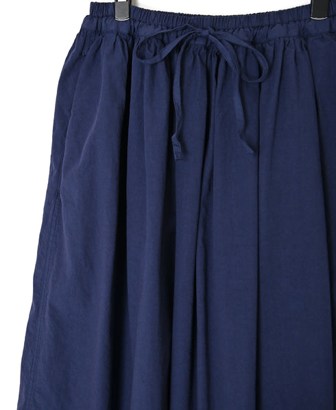 INAM2654PD 40s POPLIN OVERDYE EASY GATHERED SKIRT