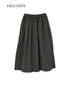 INAM2654PD 40s POPLIN OVERDYE EASY GATHERED SKIRT