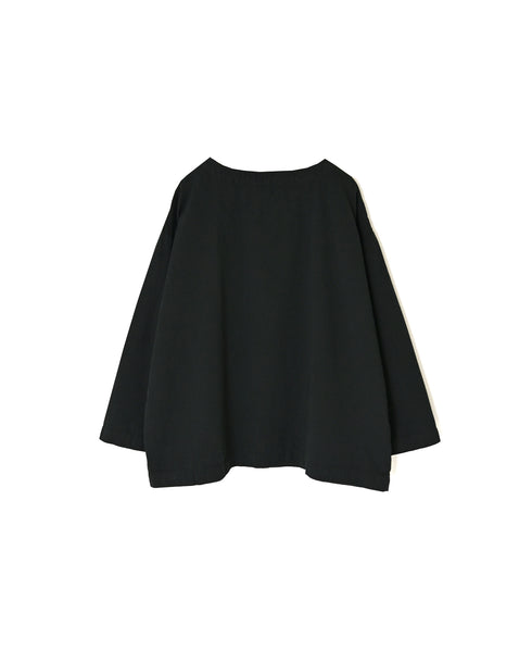 INAM2661TD 30s COTTON TWILL OVERDYE BOAT NECK SMOCK