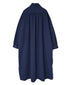 INAM2663TD 30s COTTON TWILL OVERDYE WORK GATHER LONG SHIRT