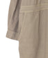 INHT2511CLD COTTON LINEN PLAIN OVERDYE ONE-UP COLLAR OVERALLS