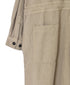 INHT2511CLD COTTON LINEN PLAIN OVERDYE ONE-UP COLLAR OVERALLS
