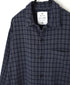 INHT2512CCD COTTON CHECK OVERDYE ONE-UP COLLAR SHIRT