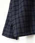 INHT2512CCD COTTON CHECK OVERDYE ONE-UP COLLAR SHIRT