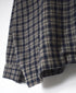 INHT2512CCD COTTON CHECK OVERDYE ONE-UP COLLAR SHIRT