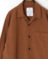 INHT2512CLD COTTON LINEN PLAIN OVERDYE ONE-UP COLLAR SHIRT