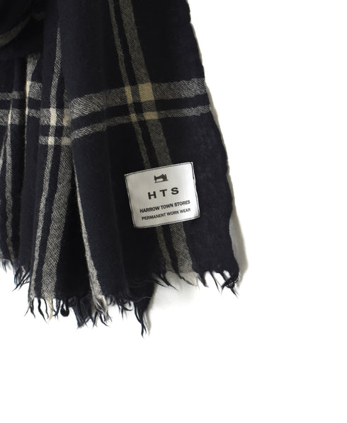 INHT2582 WOOL CHECK STOLE