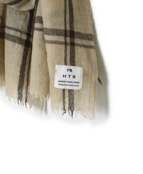 INHT2582 WOOL CHECK STOLE