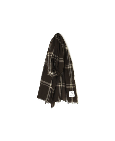 INHT2582 WOOL CHECK STOLE