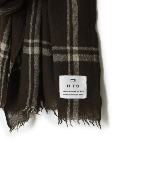 INHT2582 WOOL CHECK STOLE