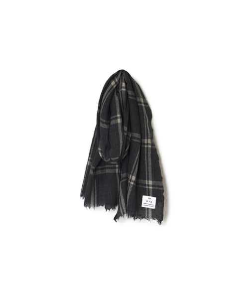 INHT2582 WOOL CHECK STOLE