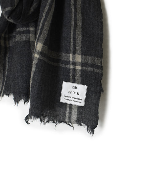 INHT2582 WOOL CHECK STOLE