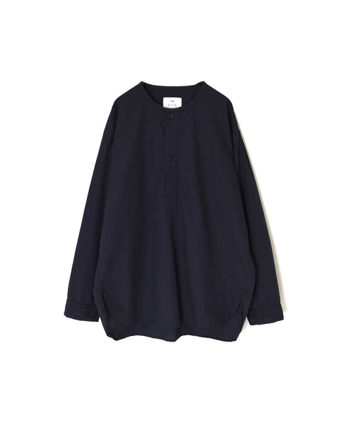 INHT2603CP 60s COTTON POPLIN OVERDYE HENLEY NECK SHIRT
