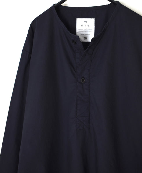 INHT2603CP 60s COTTON POPLIN OVERDYE HENLEY NECK SHIRT