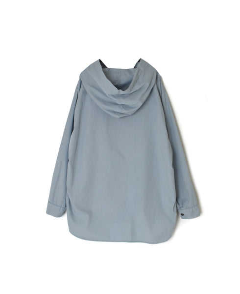 INHT2604CP 60s COTTON POPLIN OVERDYE HOODED PULLOVER SHIRT