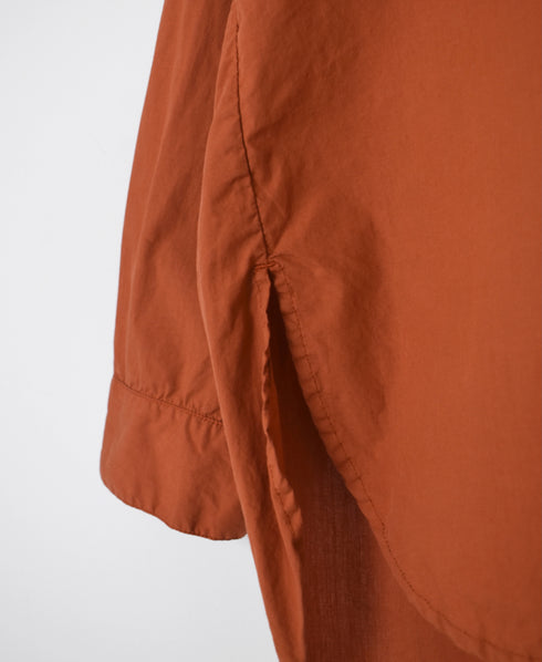 INHT2604CP 60s COTTON POPLIN OVERDYE HOODED PULLOVER SHIRT