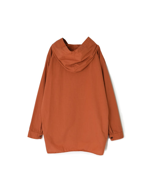 INHT2604CP 60s COTTON POPLIN OVERDYE HOODED PULLOVER SHIRT