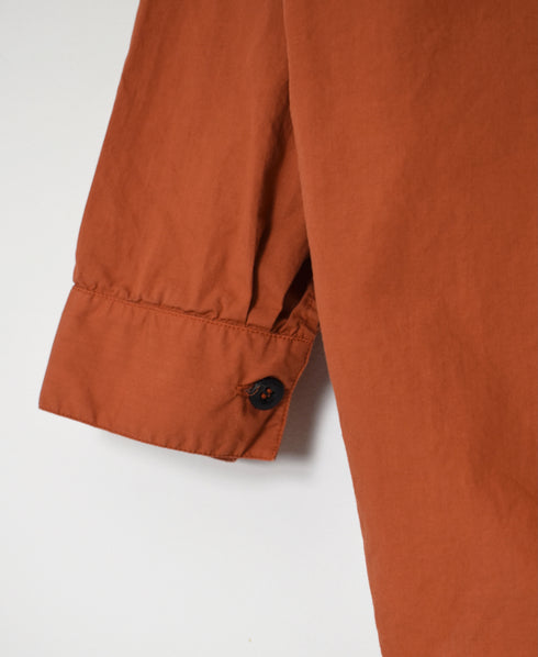 INHT2604CP 60s COTTON POPLIN OVERDYE HOODED PULLOVER SHIRT