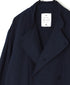 INHT2611CLD COTTON LINEN PLAIN OVERDYE STAND COLLAR DOUBLE BREAST JACKET