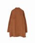 INHT2611CLD COTTON LINEN PLAIN OVERDYE STAND COLLAR DOUBLE BREAST JACKET