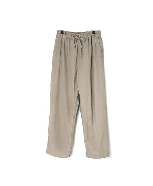 INHT2613CLD COTTON LINEN PLAIN OVERDYE EASY PANTS