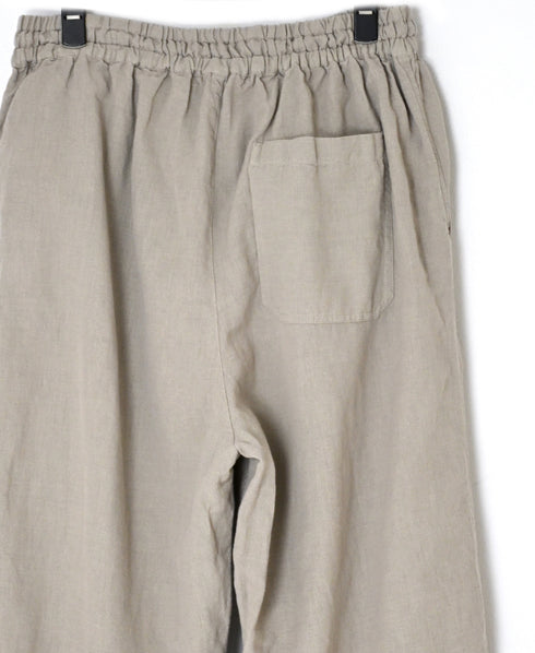 INHT2613CLD COTTON LINEN PLAIN OVERDYE EASY PANTS