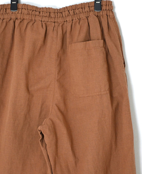 INHT2613CLD COTTON LINEN PLAIN OVERDYE EASY PANTS