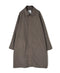 INHT2651D COTTON HERRINGBONE PLAIN OVERDYE BALMACAAN COAT