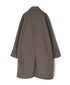 INHT2651D COTTON HERRINGBONE PLAIN OVERDYE BALMACAAN COAT