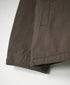 INHT2652D COTTON HERRINGBONE PLAIN OVERDYE STAND COLLAR DOUBLE BREAST JACKET