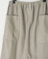INHT2654D COTTON HERRINGBONE PLAIN OVERDYE EASY SKIRT