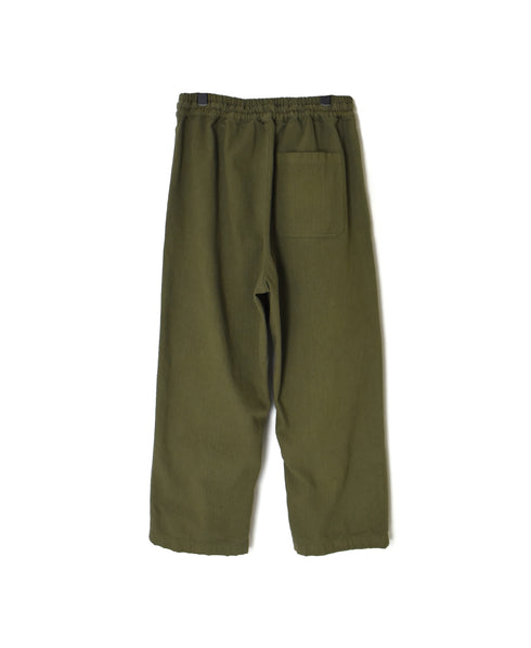 INHT2655D COTTON HERRINGBONE PLAIN OVERDYE EASY PANTS
