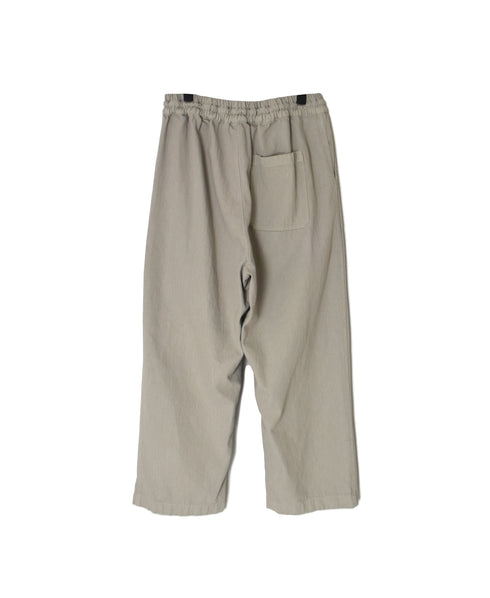 INHT2655D COTTON HERRINGBONE PLAIN OVERDYE EASY PANTS