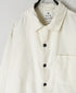 INHT2671D COTTON FLANNEL PLAIN OVERDYE ONE-UP COLLAR SHIRT