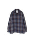 INHT2681CD COTTON CHECK OVERDYE ONE-UP COLLAR SHIRT