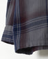 INHT2681CD COTTON CHECK OVERDYE ONE-UP COLLAR SHIRT