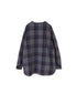 INHT2682CD COTTON CHECK OVERDYE HENLEY NECK SHIRT