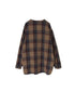 INHT2682CD COTTON CHECK OVERDYE HENLEY NECK SHIRT